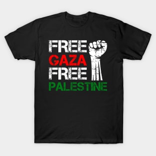 Free Gaza Free Palestine - We Stand With Palestinian People T-Shirt